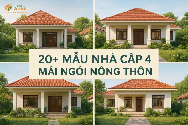 20+ Mẫu Nhà Cấp 4 Mái Ngói Nông Thôn Bình Dị Mà Sang Trọng