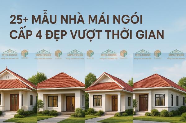 25+ Mẫu Nhà Mái Ngói Cấp 4 Đẹp Vượt Thời Gian