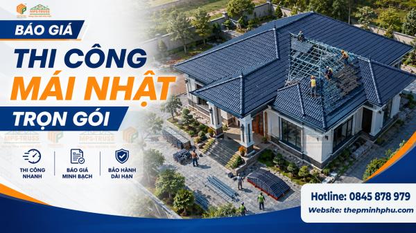 Báo Giá Thi Công Mái Nhật Trọn Gói