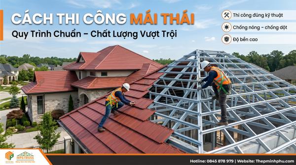 Cách Thi Công Mái Thái Chuẩn Kỹ Thuật