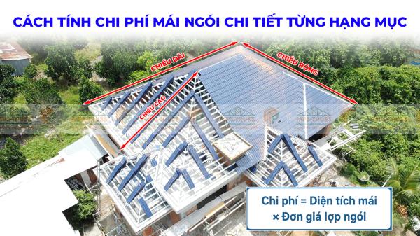 Cách Tính Chi Phí Mái Ngói Chi Tiết Từng Hạng Mục
