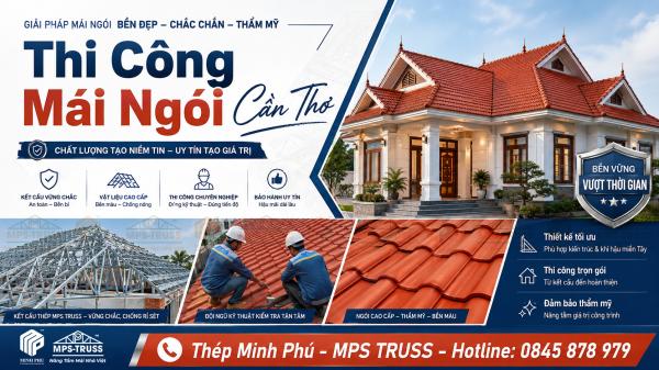 Thi Công Mái Ngói Cần Thơ