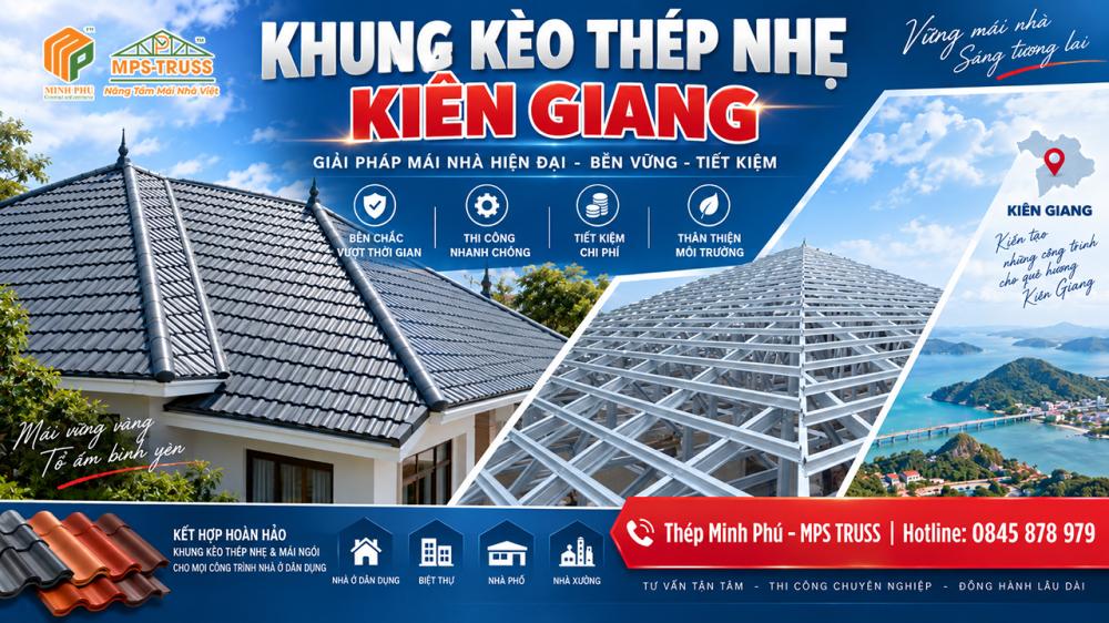 Khung Kèo Thép Nhẹ Kiên Giang