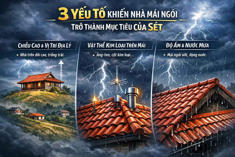 3 yếu tố khiến mái ngói trở thành mực tiêu của set
