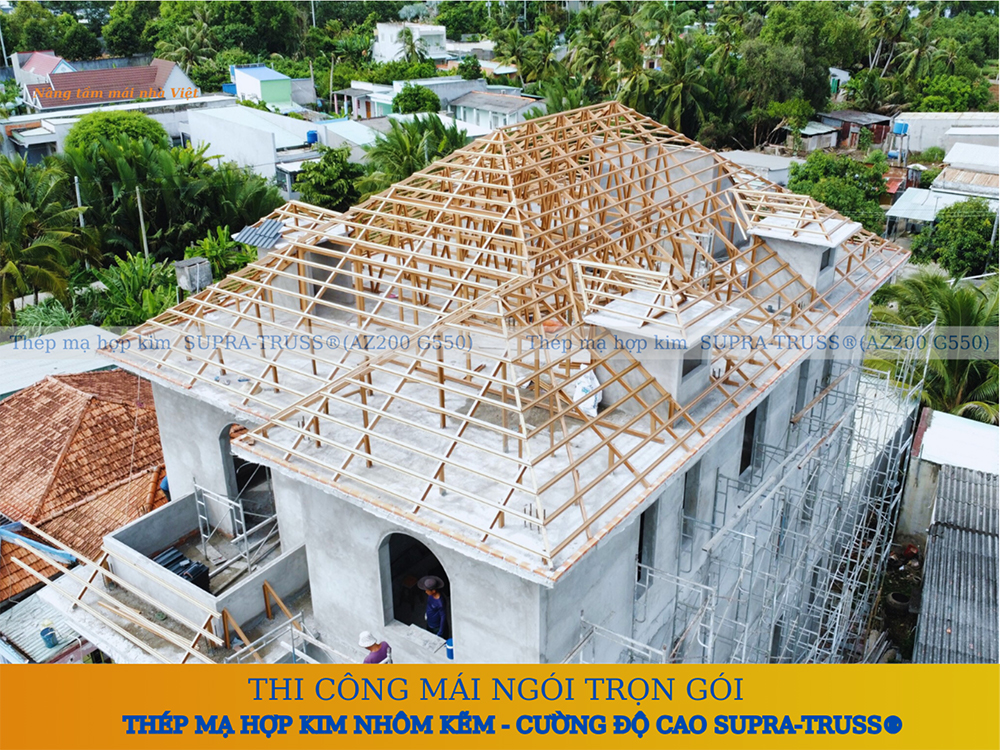 Khung kèo AZ200 MPSTRUSS Mái nhật Phan Thiết