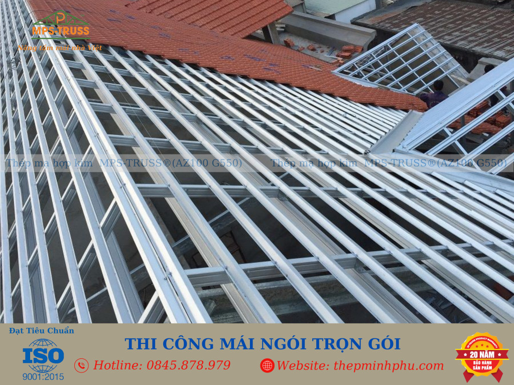 hệ khung kèo thép nhẹ mpstruss 3 lớp