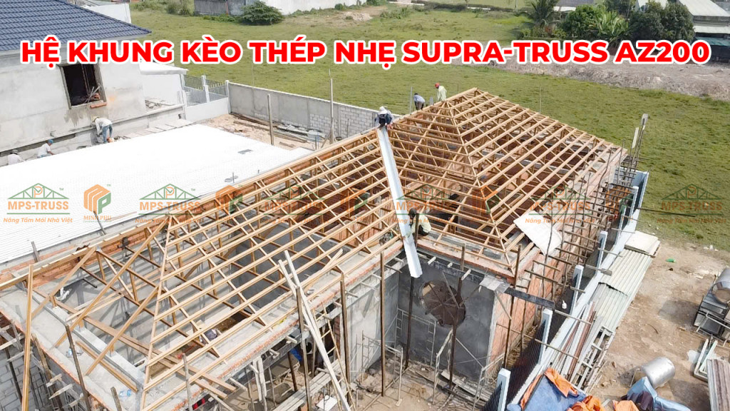 Hệ khung kèo thép nhẹ Supra-truss AZ200