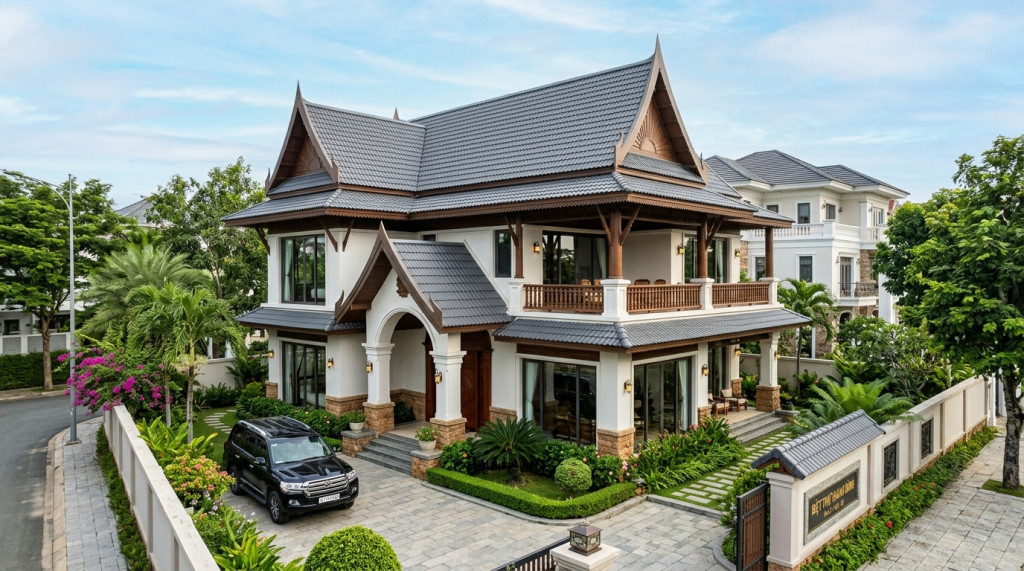Mái thái biệt thử giả ngói 3