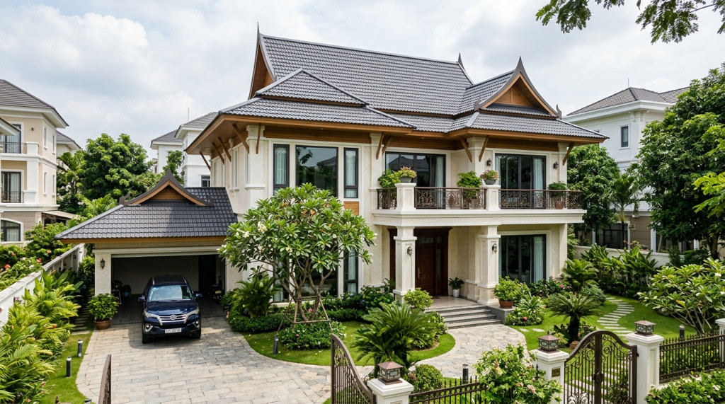 Mái thái biệt thử giả ngói 2
