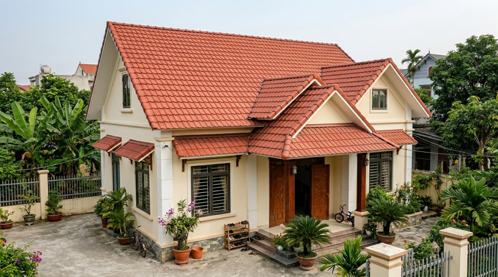 Mái thái mẹ bồng con