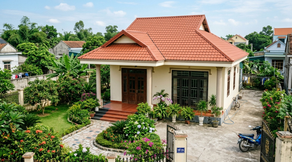 mái thái giả ngói