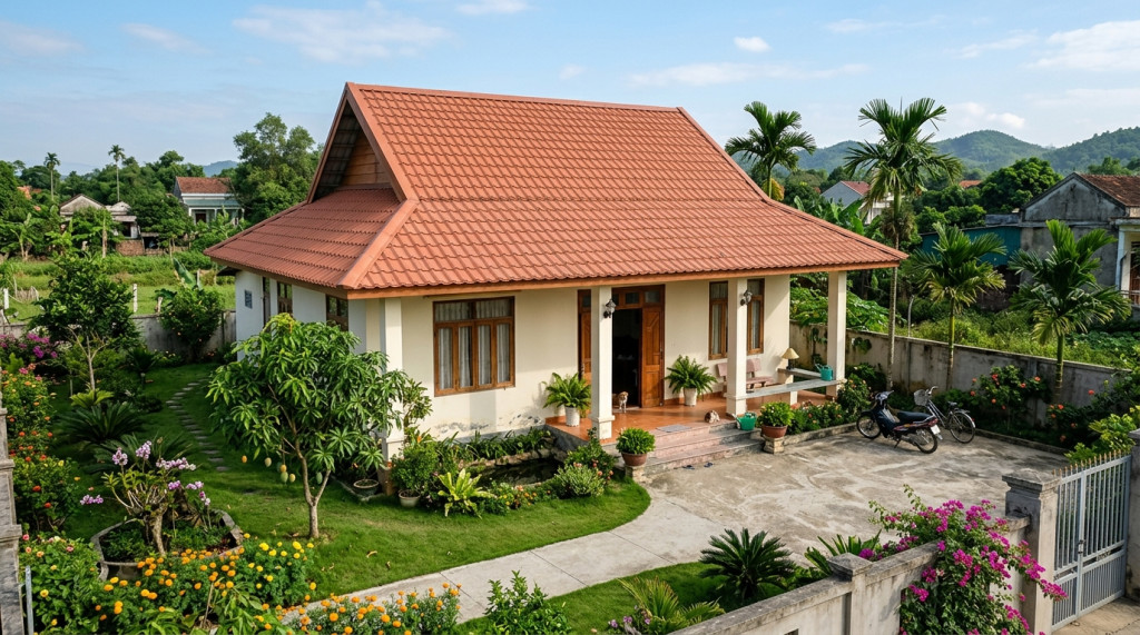 sân vườn giả ngói 3