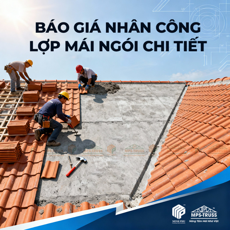 Báo giá nhân công lợp mái ngói