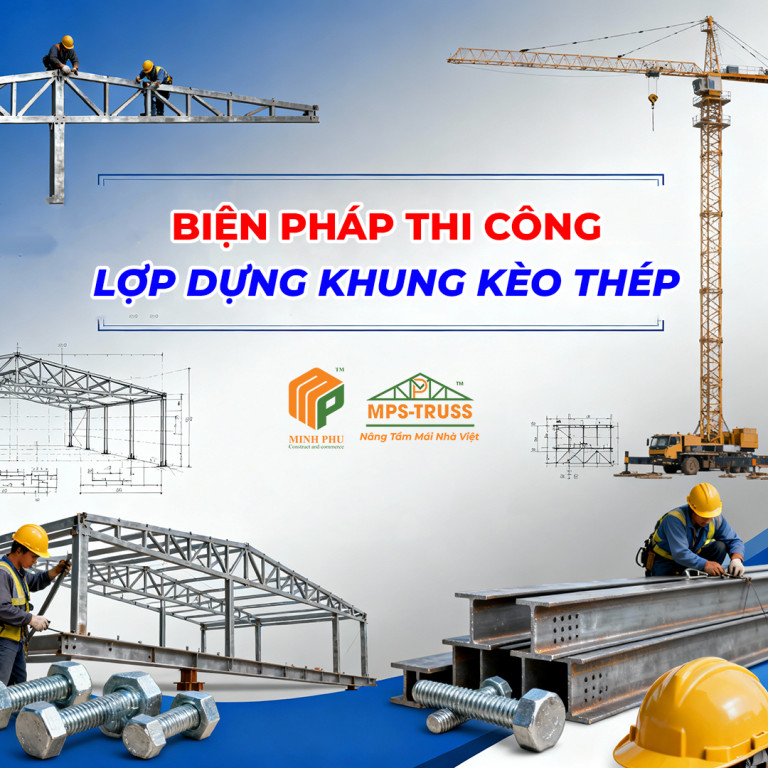 Biện pháp thi công lắp dựng khung kèo thép