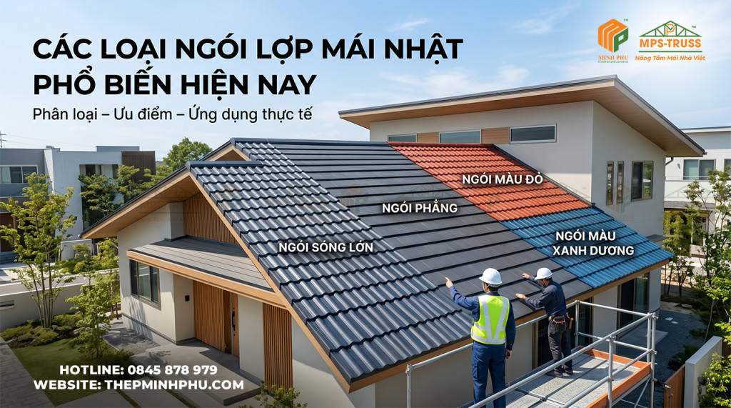 Các loại ngói lợp mái nhật