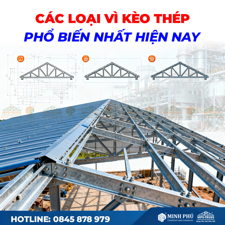 Các loại vì kèo thép