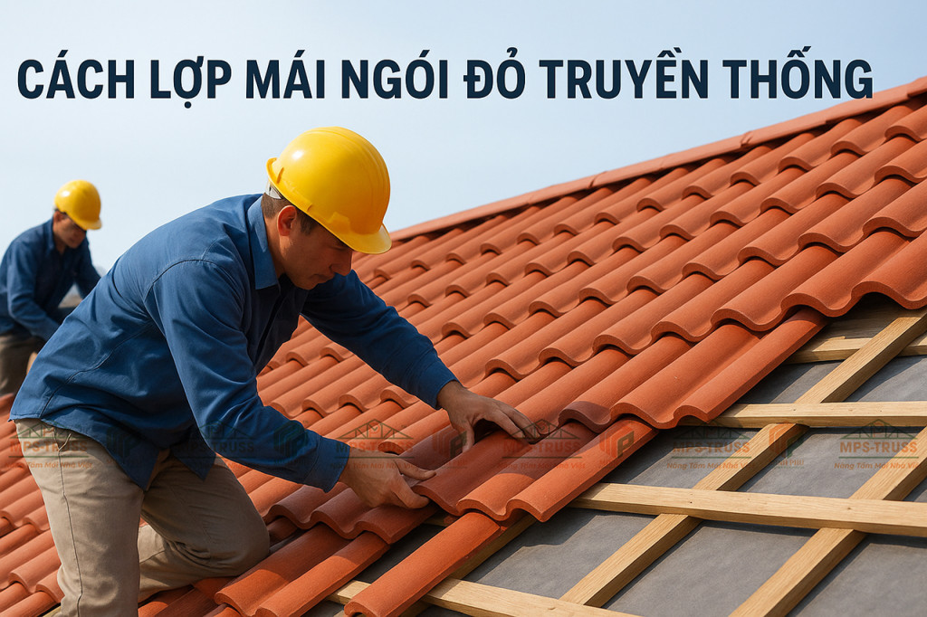 Cách lợp mái ngói đỏ truyền thống