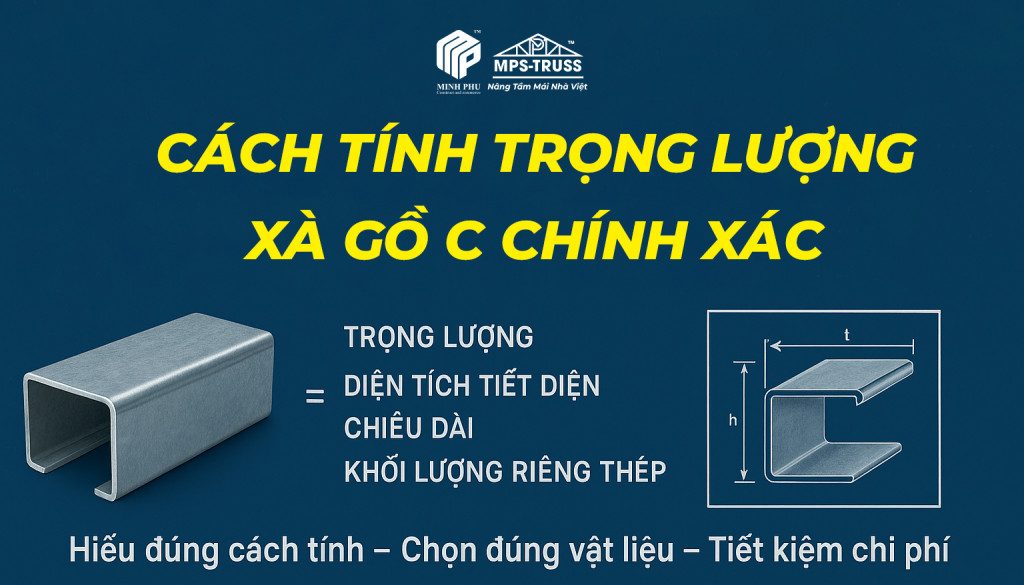 Cách tính trọng lượng xà gồ C