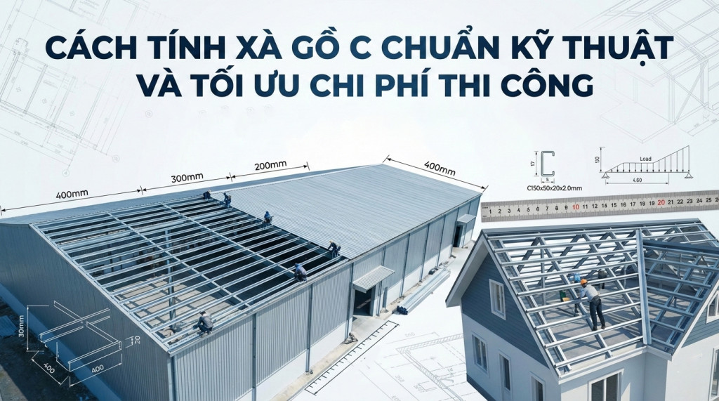 Cách tính xà gồ c
