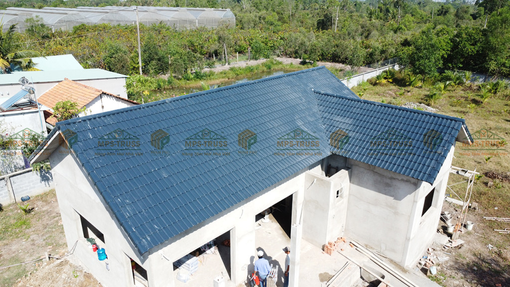 Diện tích mái và khối lượng vật tư mái thái