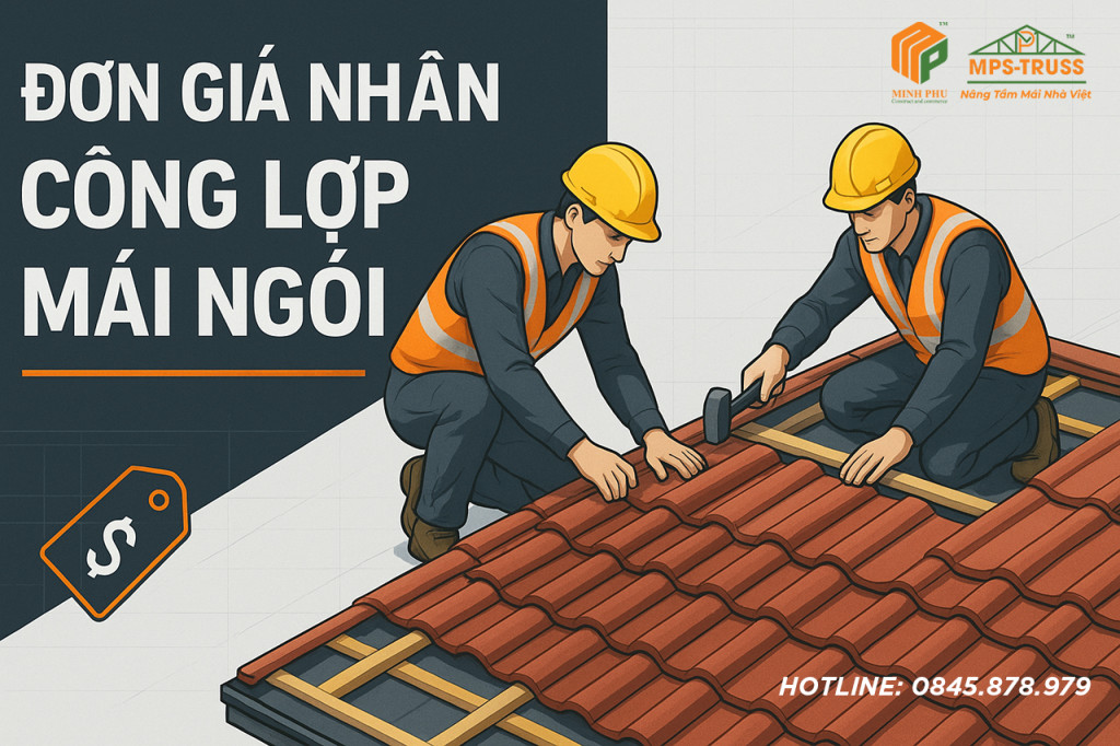 Đơn giá nhân công lợp mái ngói