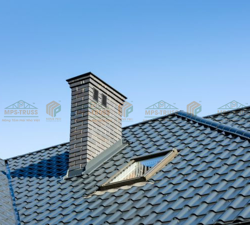 Giếng trời mái ngói 3