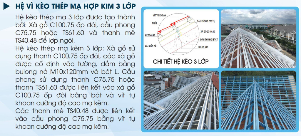 Hệ Khung Kèo 3 Lớp MPS-TRUSS