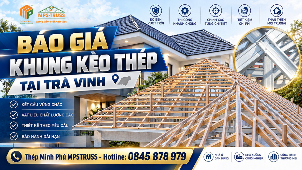 Khung kèo thép trà vinh