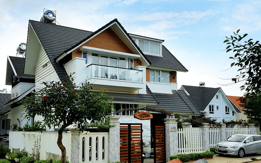Mái giả đá biệt thự 1