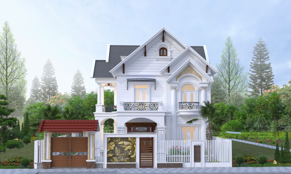 Mái giả đá biệt thự 3
