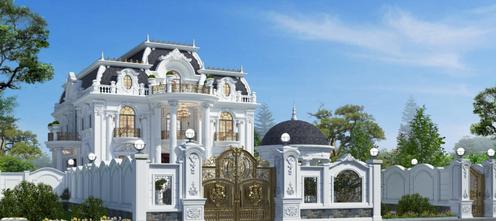 Mái giả đá biệt thự 5