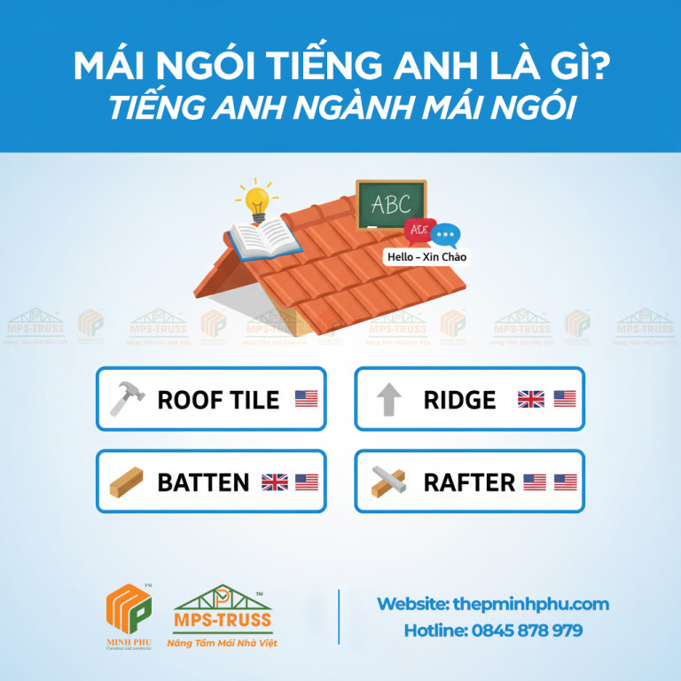 Mái ngói tiếng anh là gì