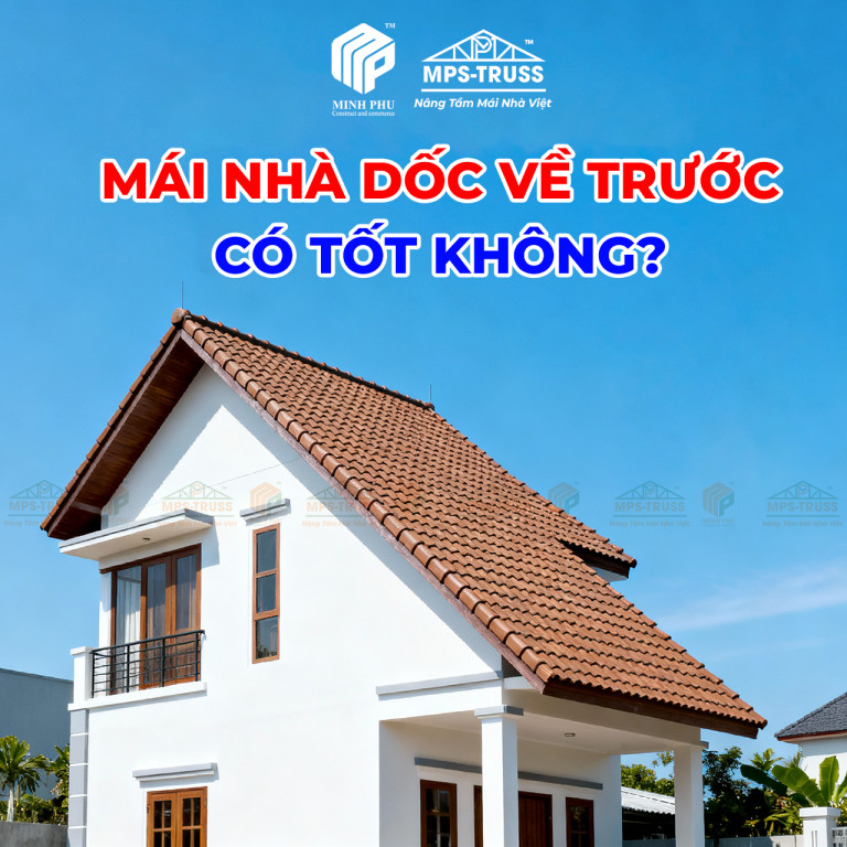 mái nhà dốc về trước có tốt không?