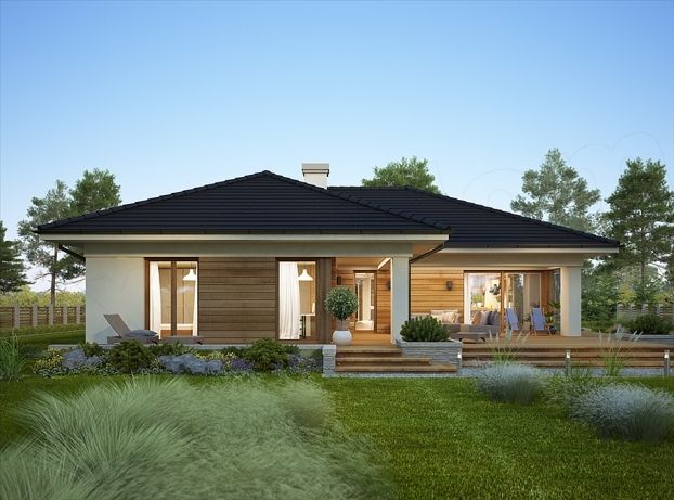 Mẫu 3. Nhà mái ngói nhật cấp 4 nông thôn