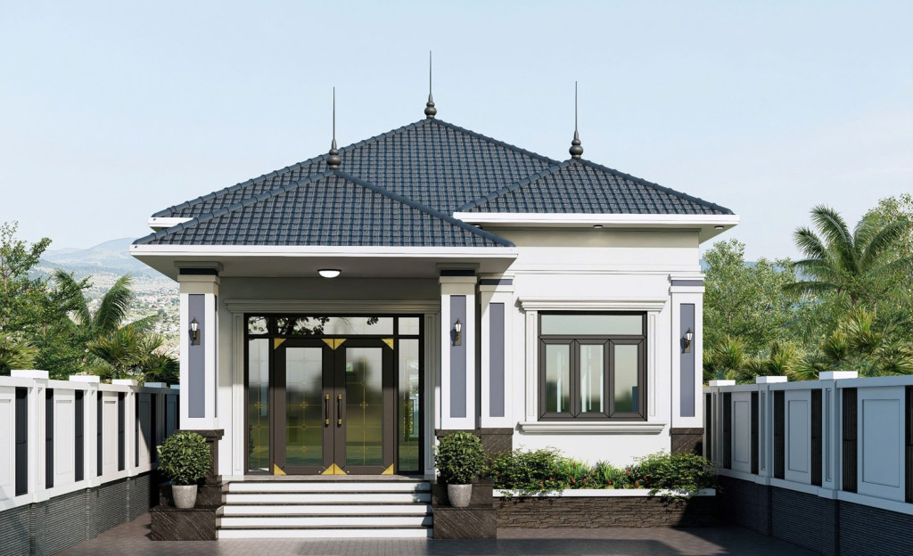 Mẫu 2. Nhà cấp 4 3 Phòng Ngủ