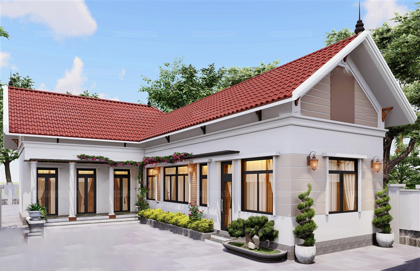 Mẫu 4. Nhà Cấp 4 Chữ L