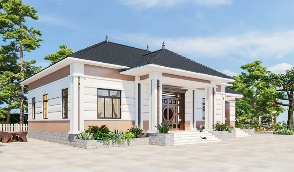 Mẫu 6. Nhà mái ngói nhật cấp 4