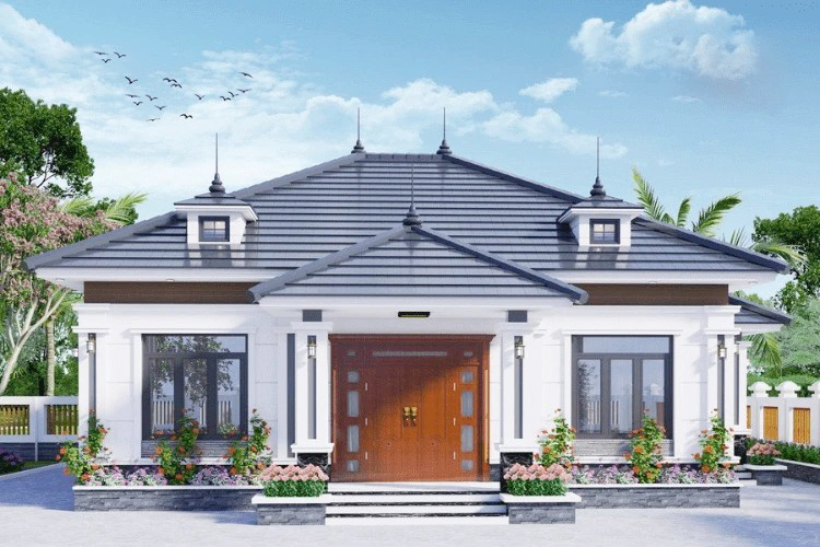 Mẫu 5. Nhà mái ngói nhật cấp 4