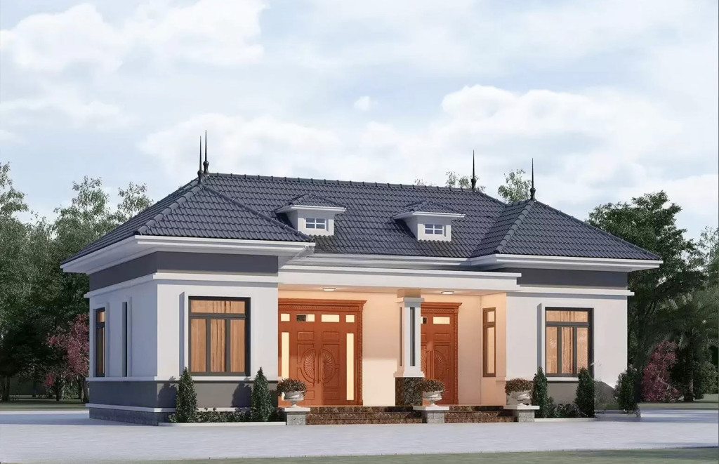 Mẫu 3. Nhà mái ngói nhật cấp 4