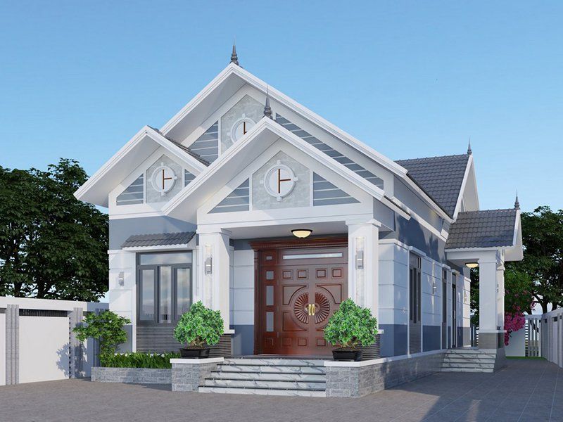 Mẫu 4. nhà mái thái cấp 4