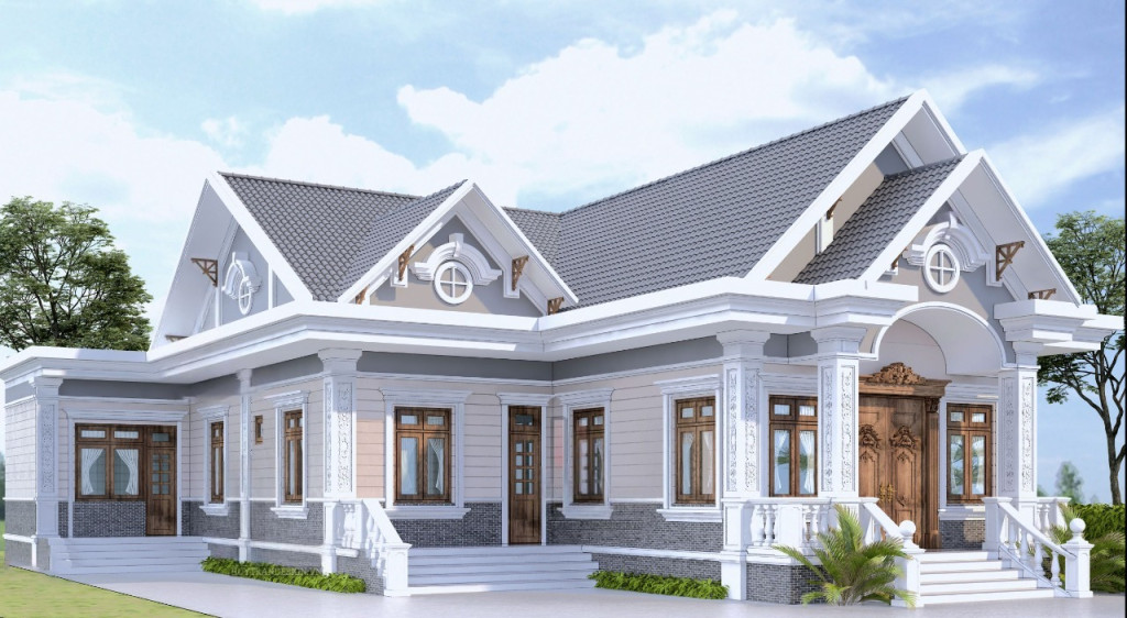 Mẫu 5. nhà mái thái cấp 4