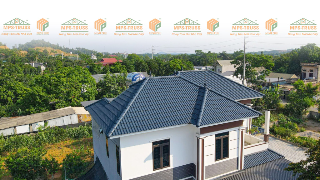 mái nhật màu xanh đen