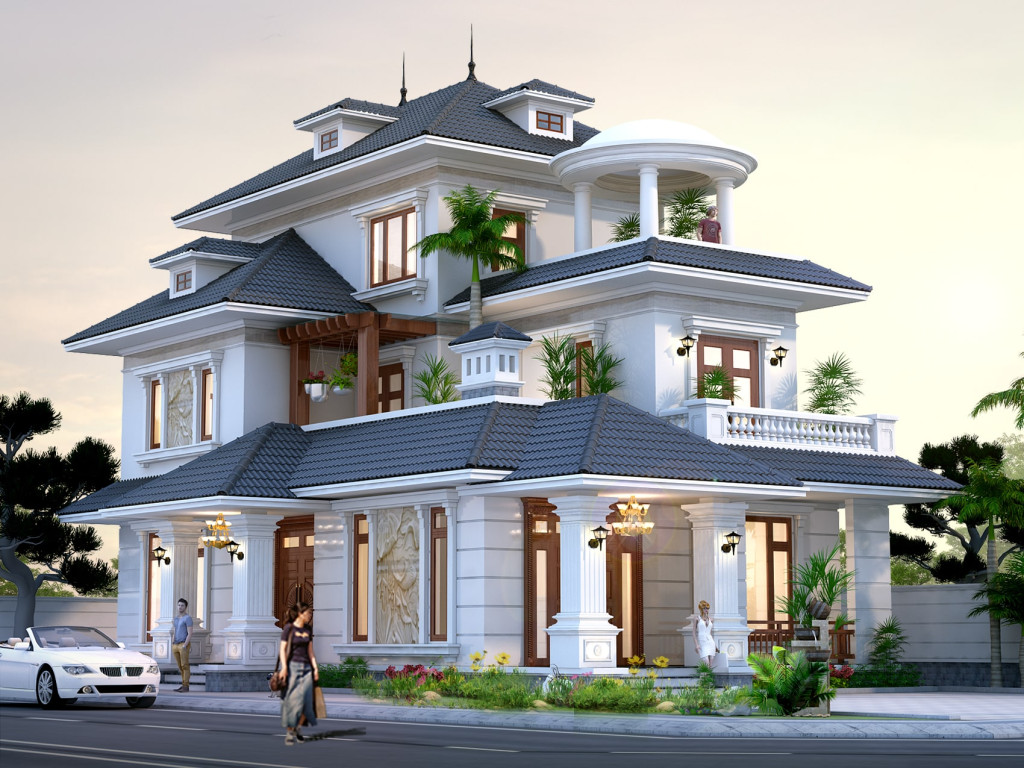 Ngói sóng biệt thự 1