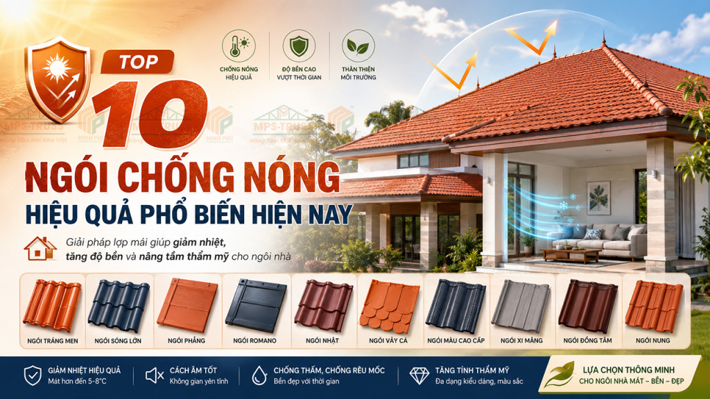 Top 10 ngói chống nóng