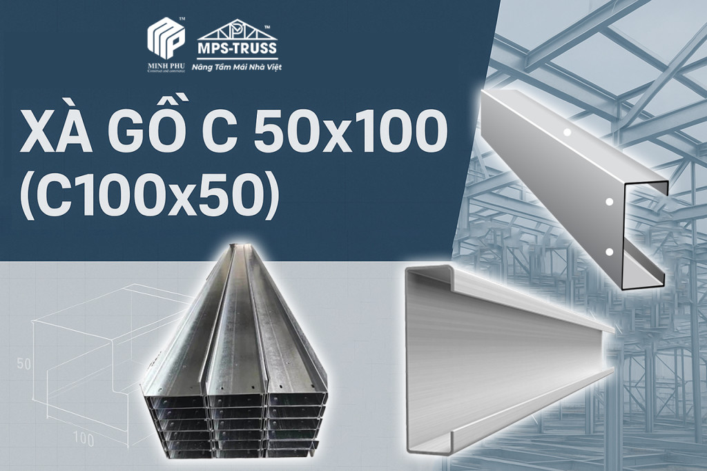 Xà gồ C 50x100
