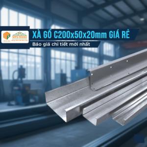 Báo Giá Xà Gồ C200x50x20mm Giá Rẻ