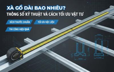 Xà gồ dài bao nhiêu? Thông số kỹ thuật và cách tối ưu vật tư